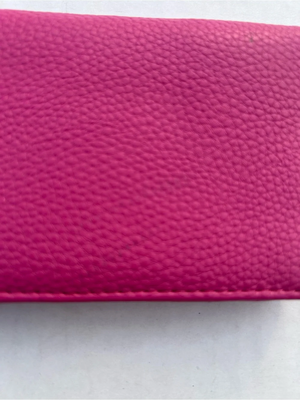 Anne Klein Slim Bifold Flap Wallet in Hot Pink / Fuchsia